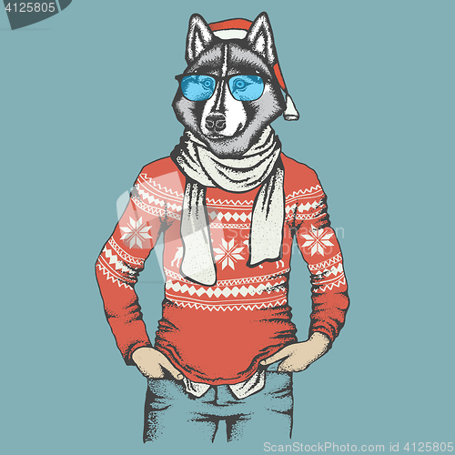 Image of Husky vector illustration