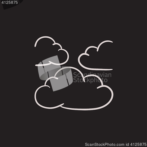 Image of Clouds sketch icon.