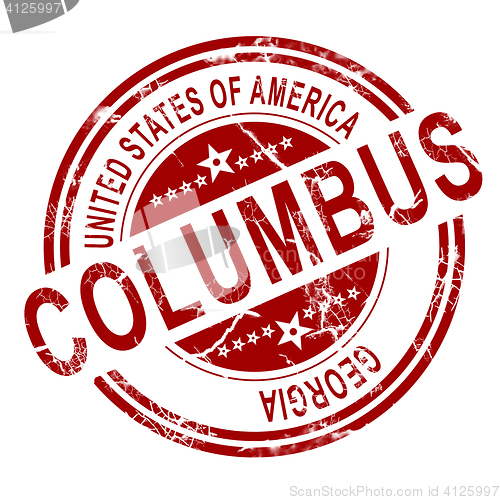 Image of Columbus stamp with white background