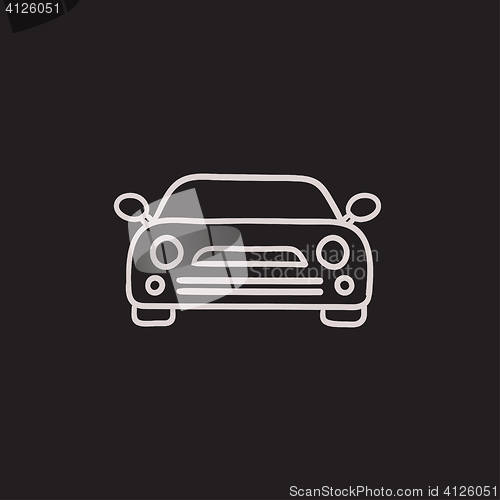 Image of Car sketch icon.