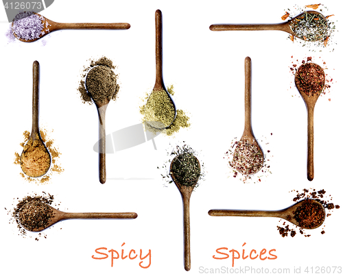 Image of Collection of Spices with Inscription