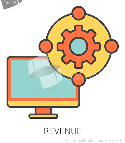 Image of Revenue line icons.