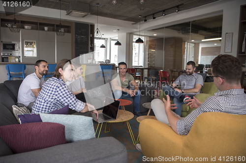 Image of team meeting and brainstorming