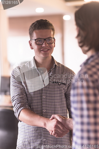 Image of start up business people  handshake