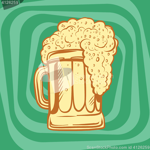 Image of mug of foamy beer