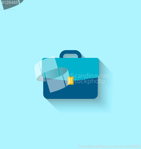 Image of Flat Icon of Briefcase