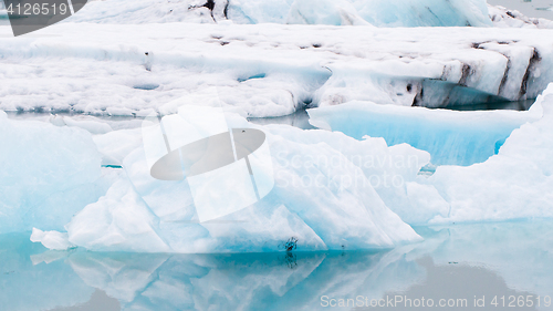 Image of Jokulsarlon is a large glacial lake in southeast Iceland