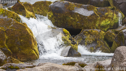 Image of Close-up view of a water fall