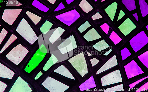 Image of Image of a multicolored stained glass window