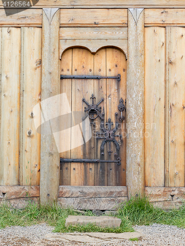 Image of Ancient wooden door