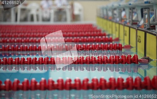 Image of red swimming lane marker