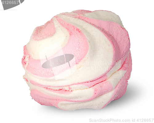 Image of Single white and pink marshmallow