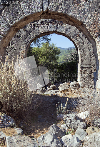 Image of Gemiler island ruins, Turkey