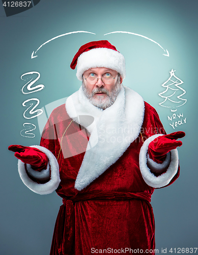 Image of Surprised Santa Claus