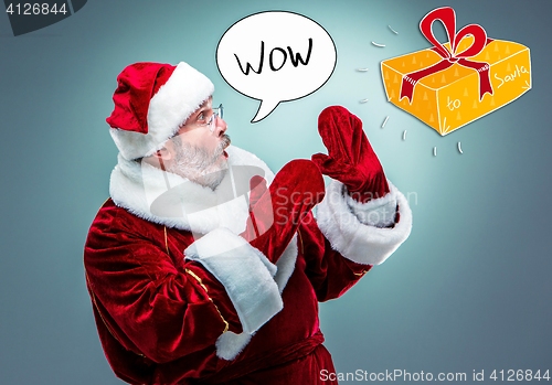 Image of Surprised Santa Claus