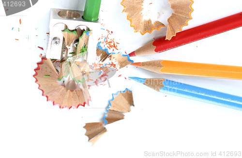 Image of Pencils and sharpener