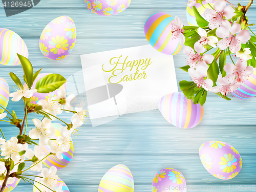Image of Happy easter Greeting Card. EPS 10