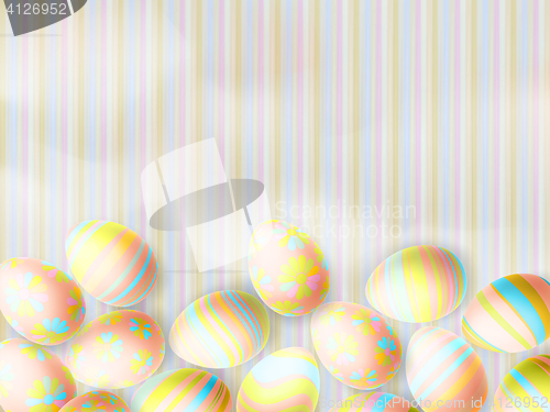 Image of Candy color easter eggs. EPS 10