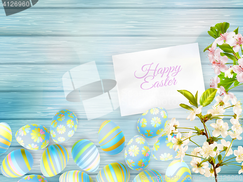 Image of Happy easter Greeting Card. EPS 10