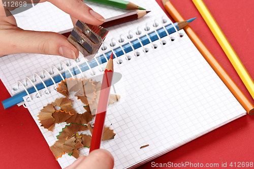 Image of Pencil and agenda