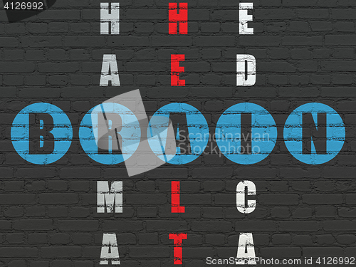 Image of Healthcare concept: Brain in Crossword Puzzle