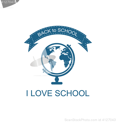 Image of Back to School Logo with Globe 