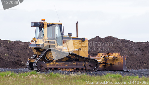 Image of Bulldozer in the field