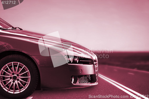 Image of Car on the highway.