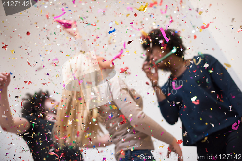 Image of confetti party