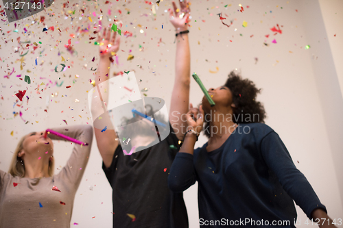 Image of confetti party