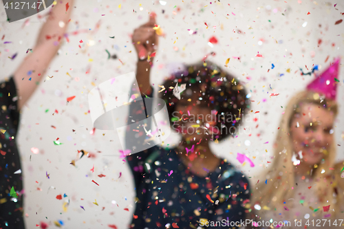 Image of confetti party