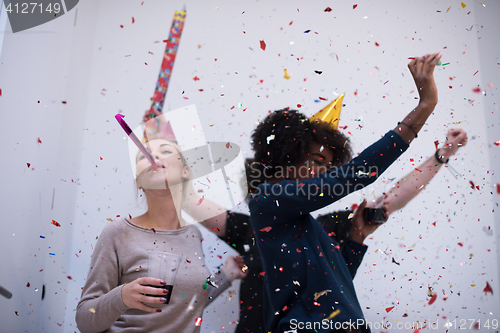 Image of confetti party