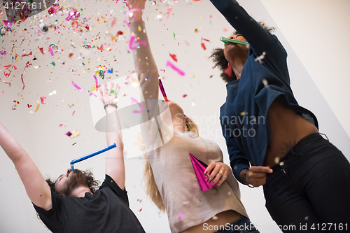 Image of confetti party