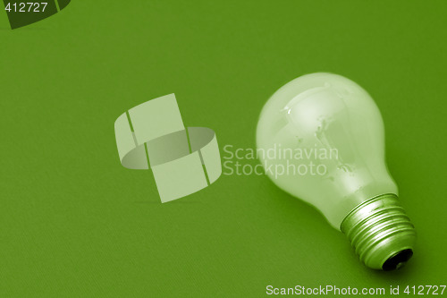 Image of Background with lit lightbulb