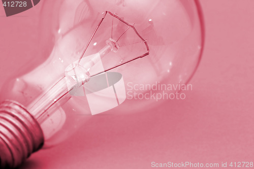 Image of Background with lit lightbulb