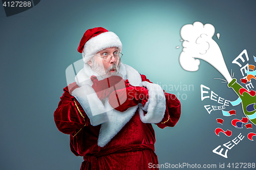 Image of Surprised Santa Claus