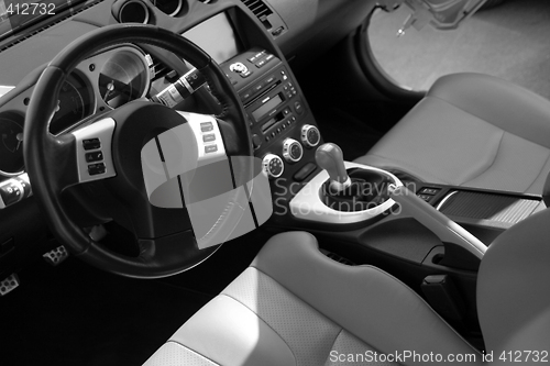 Image of Modern sport car interior