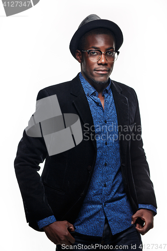 Image of The black man happy expression