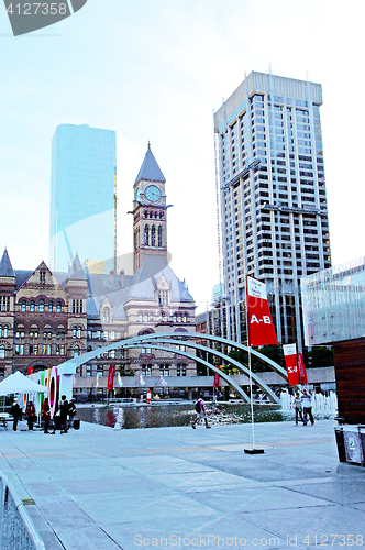 Image of Nathan Phillip square in Toronto.