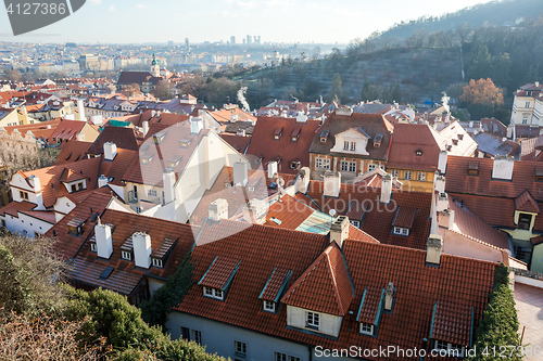 Image of December advent Prague cityscape photo