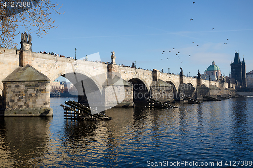 Image of Famous Charles Bridge, Prague, Czech Republic