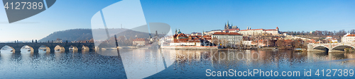 Image of Cathedral of St. Vitus, Prague castle and the Vltava River