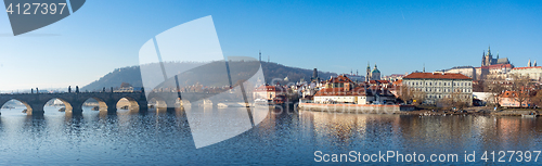 Image of Cathedral of St. Vitus, Prague castle and the Vltava River