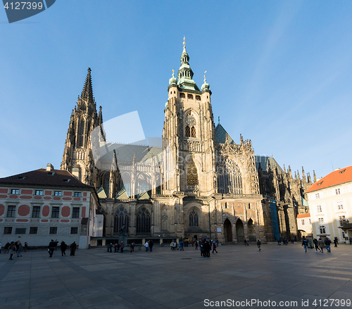 Image of St. Vitus cathedral in Prague Czech Republic 