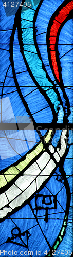 Image of Stained glass church window