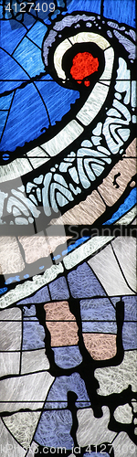 Image of Stained glass church window