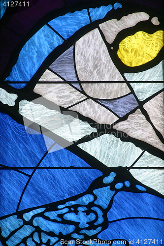 Image of Stained glass church window