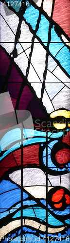 Image of Stained glass church window