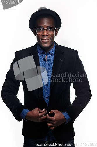 Image of The black man happy expression