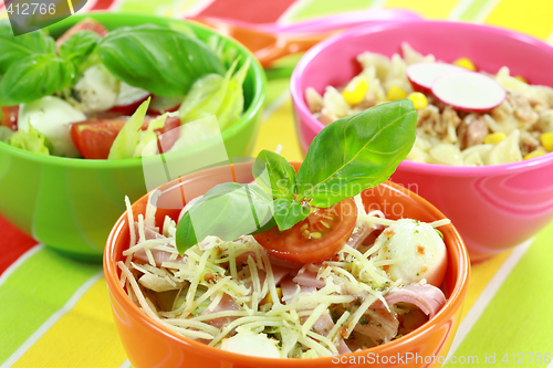 Image of Different salads in buffet